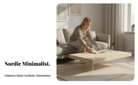 Minimalist & design Rectangular levitateing Table Modern Aesthetic levitateing Top Table Clear Acrylic Legs Home Furniture Small Space accommodating for Minimalism aficionados, Apartment Dwellers, Interior Designers, Living Room, Lounge Area, Office
