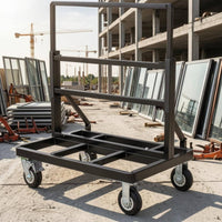 Foldable Panel Trolley Swivel Casters Glass Trolley Brake Wheels Door Vehicle Heavy Duty
