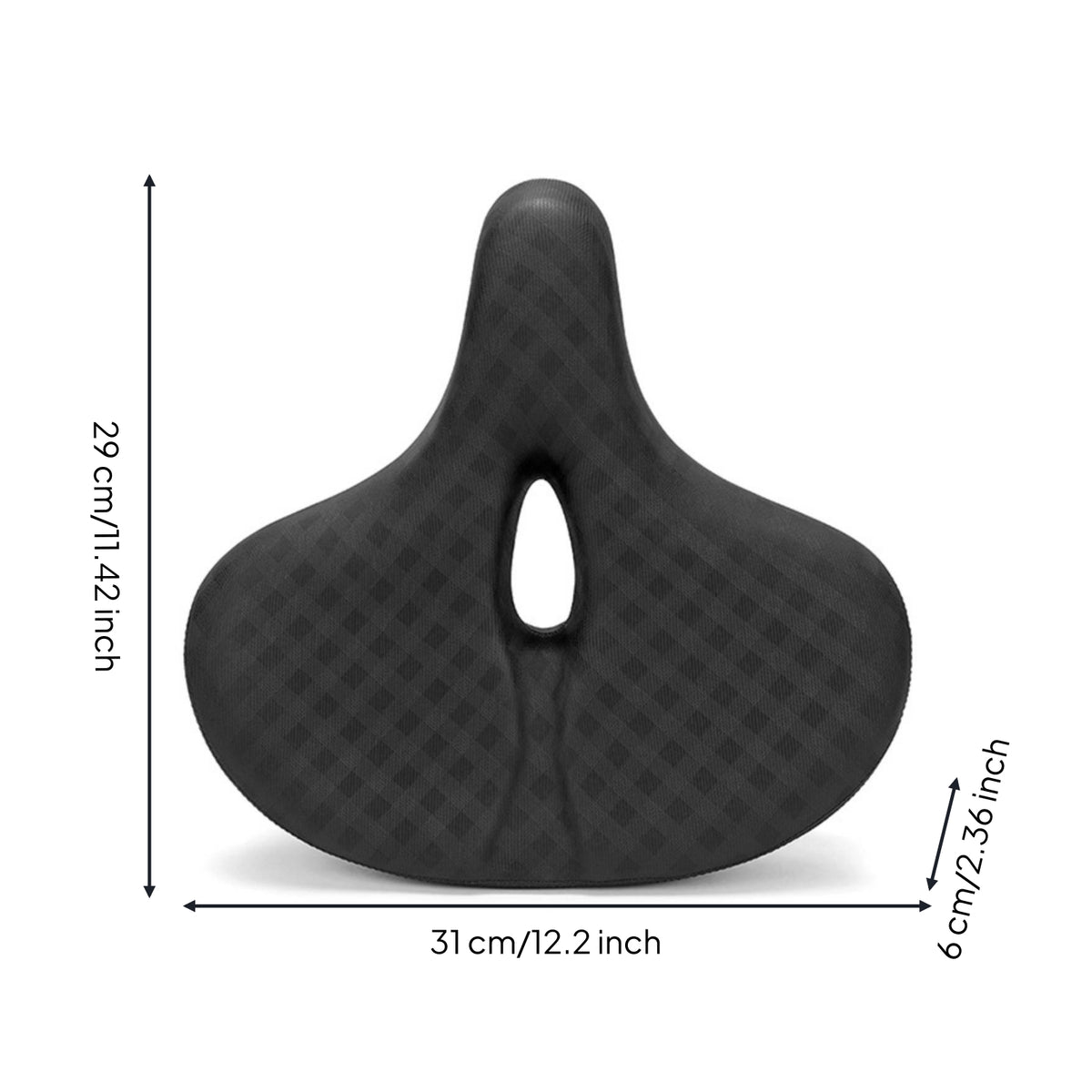 Padded Bike Black Bike Seat Riding Accessory Non-Slip Outdoor Gear