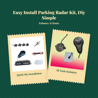 Ultrasonic parking radar, voice alerts