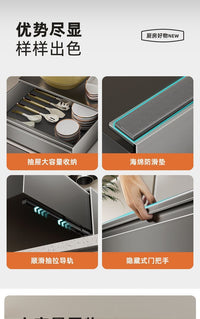 置物架厨房微波炉烤箱置物架咖啡机收纳抽屉多功能抽屉式置物架子