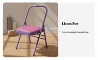 Foldable Iyengar Mind-Body Practice Chair Multi-Functional Iyengar Auxiliary Chair Heavy Duty Mind-Body Practice Inversion Stool Portable for Yogis, Beginners, Seniors, Home Gym