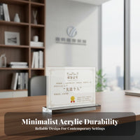 Clear Document Frame Thickened Material Acrylic Sign Holder Easy Insert Design