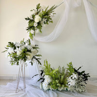 Aisle Floral Flower Authentic Artificial Floor Flower Realistic Wedding Arch Floral Swag for Event Planners, Photographers, Photo Photography, Banquet