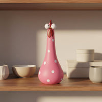 Chicken Vase Colorful Long Neck Vase Indoor and Outdoor Home Decoration for Desk