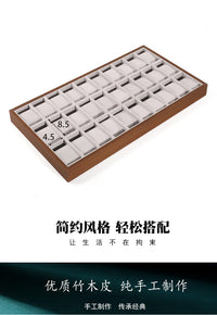 现货胡桃木色手表展示盘腕表收纳盒手表盘手表展示架首饰托盘高级