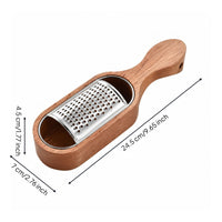 Wooden Cheese Grater uncoveredEnded Shredding Tool Rust-Resistant