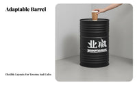 Factory-influenced by Retro Booth Set Retro Design Oil Drum Furniture Set sturdy Easy to Clean for Cafes, Lounge Area