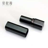 DIY Square Metal Aluminum Black Gray Men's Lipstick Mold 12.1mm Silicone