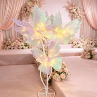 3 Pieces LED Butterfly Lights Glowing Event Ornament Romantic for Birthday Party