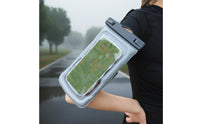 Water Resistant Waterproof Phone Armband Secure Lock Seal Waterproof Phone Case Sweat-Proof for Swimmers, Athletes, Swimming, Beach, Gym