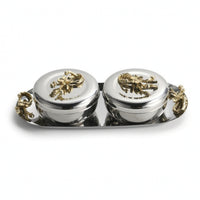 Storage Jars with Tray Elegant Container Stylish for Kitchen Countertop