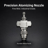 Spray Tip for Misting, Stainless Steel Fine Mist Nozzle, Siphon Fan-Shape Spray Tip for Greenhouse H - Adjustable Round Spray