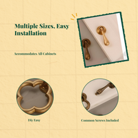Sturdy brass handle, modern Chinese design drawer pull, cabinet door knob, resilient decorative hardware.