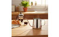 Gooseneck Kettle Precise Flow Control Hand Manual-Brew Coffee Pot Dispense Over Coffee Kettle Anti-Rust Kitchenware Space-Saving