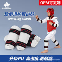 Taekwondo Shin Guards and Arm Guards Set with EVA Padding