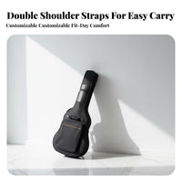41 Inch Guitar Bag Waterproof Acoustic Guitar Case Water-Resistant Long-Lasting for Travel, Performance