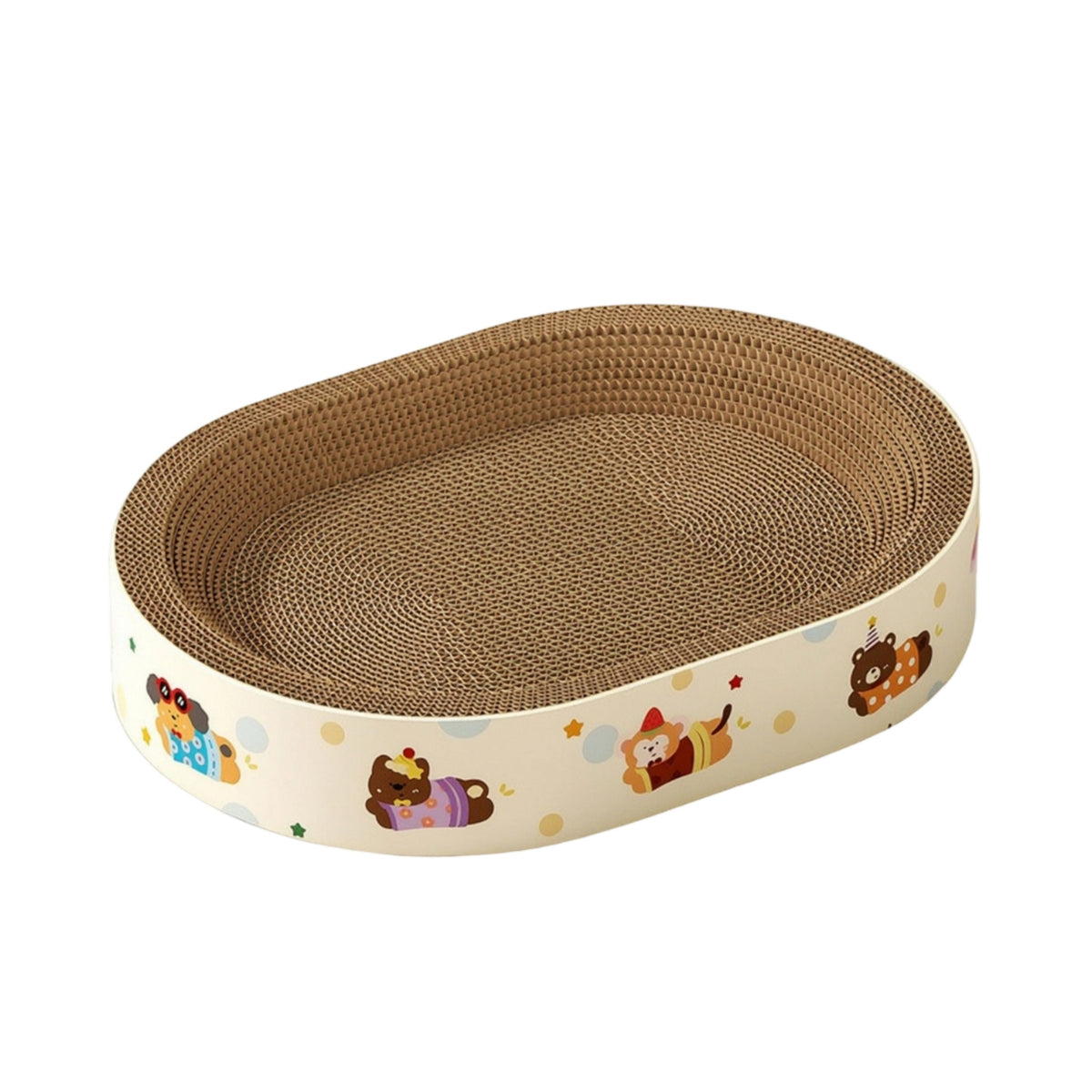 Cat Scratcher Bed Recyclable Scratcher Bowl Safe for Living Room, Cats, Kittens
