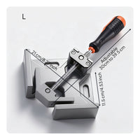 Corner Clamp with Hand Grip Aluminum Alloy 90 Degree Corner Clamp Adjustable
