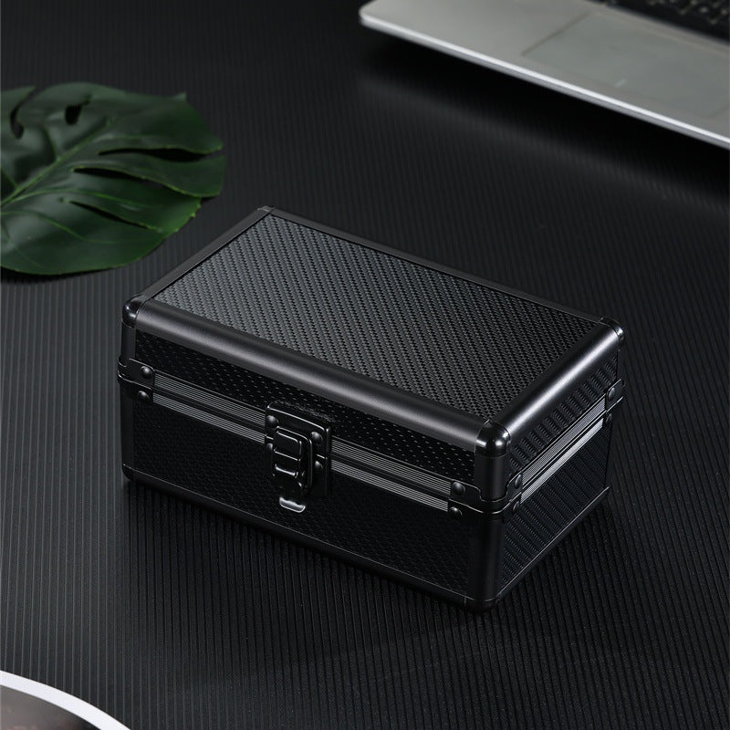 Carbon Fiber Style Watch Storage Box with Aluminum Frame
