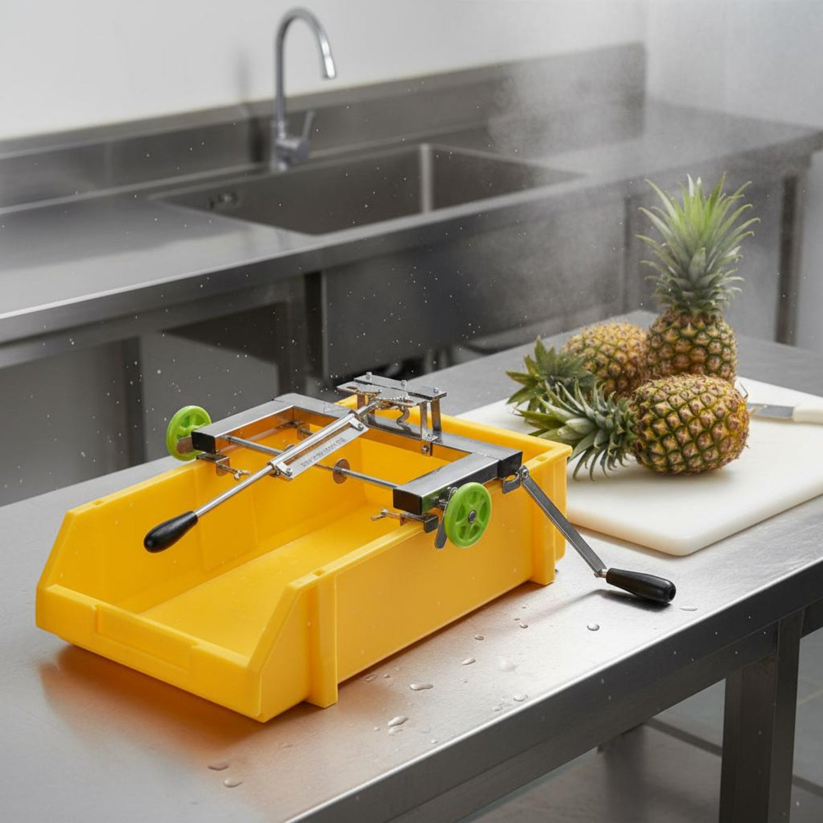 3 Pieces Pineapple Skin Remover Machine Professional Grade Pineapple Skin Remover Corer Tool Time Saving Easy to Use for Chefs