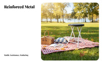 Telescopic Round Stool Retractable Design Portable Seating Lightweight Folding Seat for Campers, excursionsers, Outdoor, Outdoors, Camping