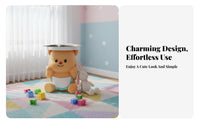 Bear-Shaped Storage Cabinet Multifunctional Bedside Storage Cabinet for Toddlers