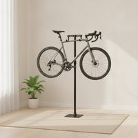 Space-Saving Vertical Bike Rack with Hooks Adjustable Vertical Bike Rack Indoor Cycle Floor Stand Stable for Commuters