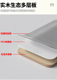 折叠桌子家用小户型餐桌简易饭桌阳台小桌子户外便携摆摊吃饭圆桌 木纹白+黑架80*40*43