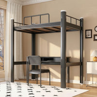 Metal Bunk Bed Space-Saving Bunk Bed Frame Reversible Furniture for Students, Roommates, Dorm Rooms, Shared Apartments, Hostels