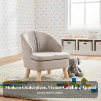 Upholstered Barrel Chair Space-Saving Upholstered Tub Chair Easy Assembly