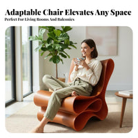 Nordic Design Upholstered ribbon Chair Minimalist aesthetic Indoor Furniture Sculptural Form Plush Upholstery for Interior Designers, Homeowners, Living Room, Balcony, studying corner, Apartment