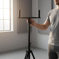 Twin Speaker Stand Anti-Slip Pads Tripod Speaker Designed for Musicians