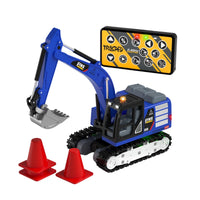 1:64 Rc Digger USB-Charged Mini Digger Toy Automatic Demonstration for Kids