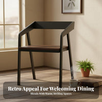Wrought Iron Dining Chair Easy to Clean Metal Dining Chair Scratch-Resistant