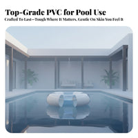 Transparent Inflatable Swim Float | Lightweight and Portable Design, Inflatable Pool Tube, for Beach