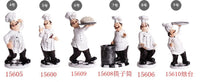 Creative Resin Chef Figurine Decorative Home Decor for Bar, Western Restaurant, Cafe, Cake Shop