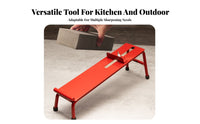 Universal Type Non-Slip Whetstone Holder Long-Lasting Non-Slip Whetstone Base Adjustable Ening Stone Holder All-Metal Construction for DIY Enthusiasts, Woodworkers, Kitchen, Workbench, Countertop, Workshop