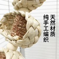 Parrot Toy Hanging Corn Husk String for Beak Grinding