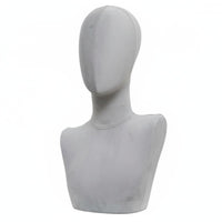 Velvet Head Mannequin Stable Base Velvet Mannequin Head Hairpiece Display Stand for Boutique Sellers