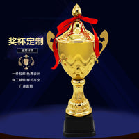Metal Trophy for Students, Dance, Basketball, Football, Customizable with Gold Foil Lettering