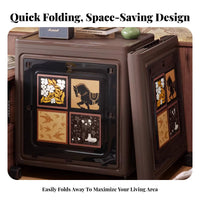 foldable Cabinet with casters Large Capacity for Bedroom, Students, Homeowners