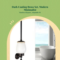 Matte black brass wall hardware