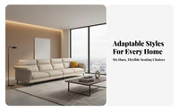 Multi-Piece Lounger Set Italian aesthetic Straight-Line Settee Minimalist Design Sofa for Small Apartment Dwellers, Homeowners, Lounge Area