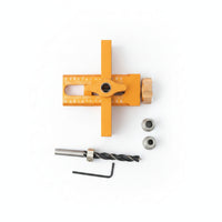 Aluminum Alloy Cabinet Door Drill Jig Engraved Ruler Markings Wardrobe Door Drill Jig High Precision Adjustable Drilling Guide Long-Lasting for DIY Woodworking