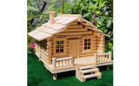 DIY Bamboo House Kit Creative Gift Wooden Tiny House Model for Hobbyists, Adults