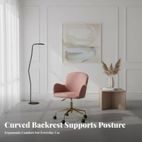 Upholstered revolving Chair Comfortable for Long Sitting Upholstered Rolling Chair