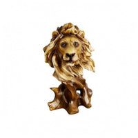 Resin Animal Head Sculpture Artisanal Interior Accent Rustic Look