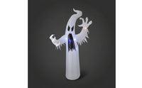 8FT Inflatable Specter with LED Giant Halloween Inflatable with Lights Self-Inflating Specter Built-in Lighting for Yard