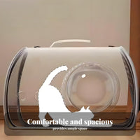 Portable Space Capsule Pet Backpack Breathable Space Capsule Pet Carrier Adjustable Padded Straps for Travelers, Outdoor Enthusiasts, Hiking